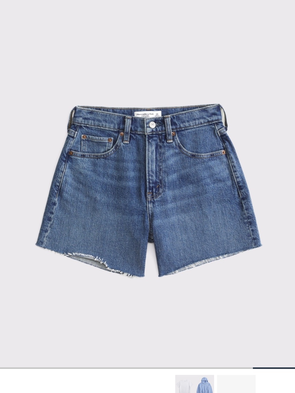 Abercrombie & Fitch High-Rise Dad Shorts 5” inseam - Picture 3 of 10